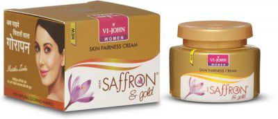 VI-JOHN Saffron Fairness Cream Gold Pack Of 5 (50 g)