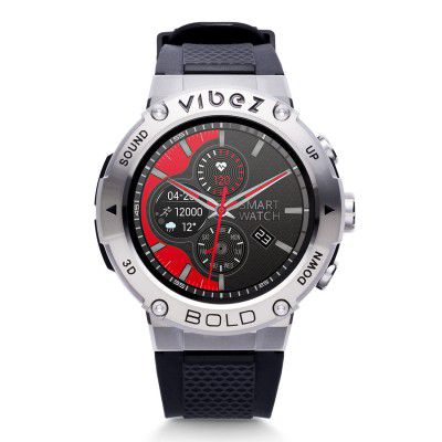 Vibez by Lifelong Bold Smartwatch for Men Bluetooth Calling 1.32 HD Display (VBSWM09)