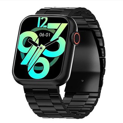 Vibez by Lifelong Hype Men Smartwatch with Bluetooth Calling | Multiple Straps ( VBSWM306, Black )