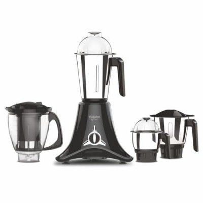 Vidiem Mixer Grinder 618 A VSTAR 1000 watt (Black) 3 Leakproof Jars & 1 Juicer Mixer Grinder | self-lock | 5 Years Warranty