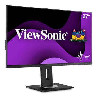 ViewSonic 27 Inch Fhd IPS Professional Monitor with USB Type-C One Cable Solution 60W Charge Back - Vg2755, Black