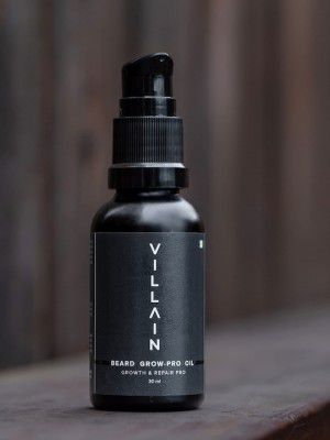 VILLAIN Men Beard Grow-Pro Oil To Nourish & Strengthen Uneven Patchy Beard - 30 ml