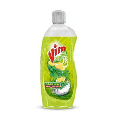 Vim Anti Smell Dishwash Liquid Gel, Pudina, Removes Tough Smell From The Utensils, Refreshing Dishwash Experience, 500 ml