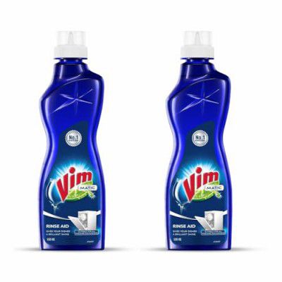 Vim Matic Dishwash Rinse Aid, 500 ml (Pack of 2)