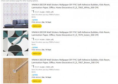 VINAKA DECOR Wallpaper Upto 100% Off