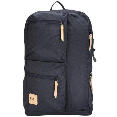 VIP Trot 01 19 Litres Polyester Casual Backpack (3 Front Pockets, BPTRO01BLU, Blue)