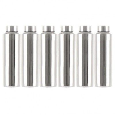 Vipron Stainless Steel Water Bottle, Fridge Water Bottle Set 1 Litre Set of 6