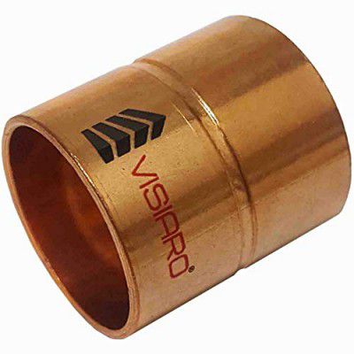 Visiaro Copper Coupling, Pipe Fittings, Inner Dia 5/16 inch, Wall Thickness 22 swg, Pack of 12