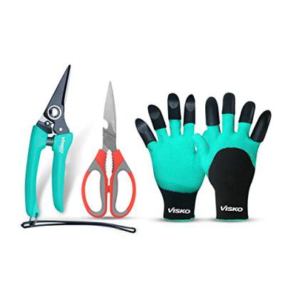 VISKO Garden Tools Set, 662 Gardening Hand Tool Kit 3 Pieces for Home Gardening