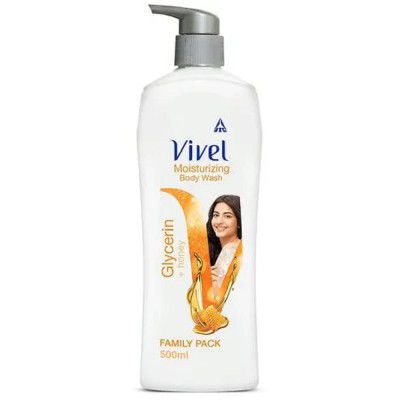 VIVEL Body Wash, Glycerin & Honey, Moisturising Shower Gel, 500ml