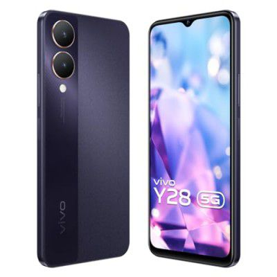 Vivo Y28 5G (Crystal Purple, 6GB RAM, 128GB Storage) with No Cost EMI/Additional Exchange Offers