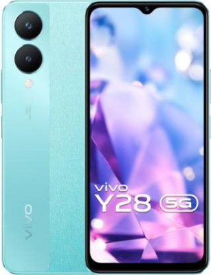 vivo Y28 5G (Glitter Aqua, 128 GB | 4 GB RAM)