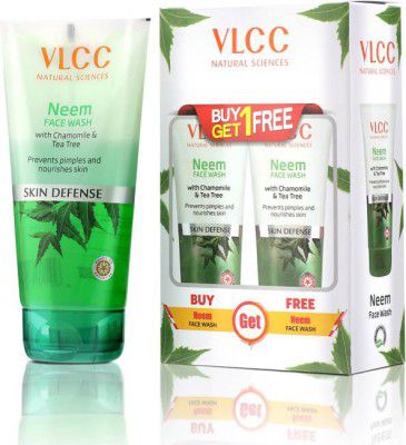 VLCC Neem - 300 ml - Buy One Get One(Pack of 3) Face Wash  (450 ml)