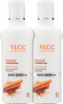 VLCC Sandal Cleansing Milk - Deep Cleanses,Soothes Skin & Even Skin Tone (Pack of 2)  (200 ml)