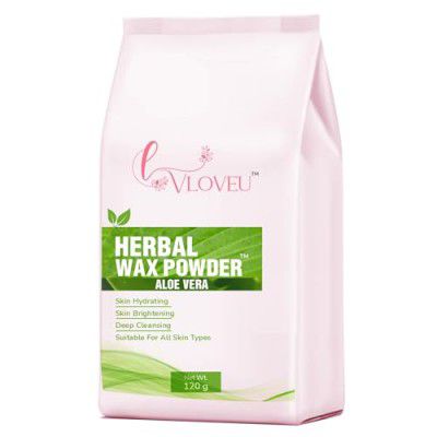 VLOVEU Wax Powder For Hair Removal For Women | Hair Removal Powder With Aloe vera - 120 Gm (Pack Of 1)