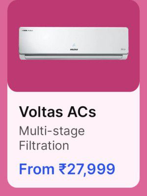 Voltas ACs from ₹27999 in Flipkart Big Billion Days Sale.