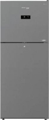 Voltas Beko 432 L Frost Free Double Door Top Mount 2 Star Refrigerator (PET INOX, RFF4653XPCF)