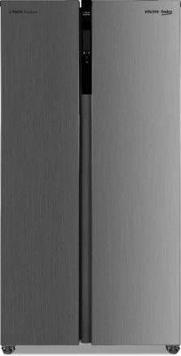 Voltas Beko 563 L Frost Free Side by Side Refrigerator (Inox, RSB585XPE)