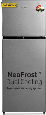 Voltas Beko by A Tata Product 228 L Frost Free Double Door 3 Star Refrigerator  (Brushed Silver, RFF265C/WPXIR0I0000GO)