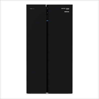 Voltas Beko by A Tata Product 640 L Frost Free Side by Side Refrigerator  (Black, RSB665GBRF)