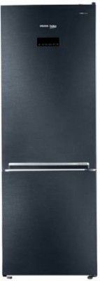 Voltas Beko 340 L Frost Free Double Door 2 Star Refrigerator (WOODEN BLACK, RBM365DXBCF)