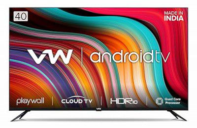 VW (40") Playwall Frameless Series Full HD Android Smart LED TV VW40F1 (Black)