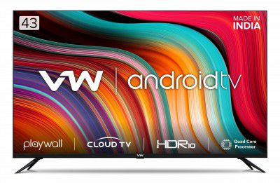 VW (43 inches) Playwall Frameless Android Smart LED TV VW43F1