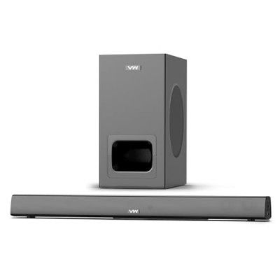 VW Sonic Bar | 120W Soundbar | 2.1 Home Theatre (Black)