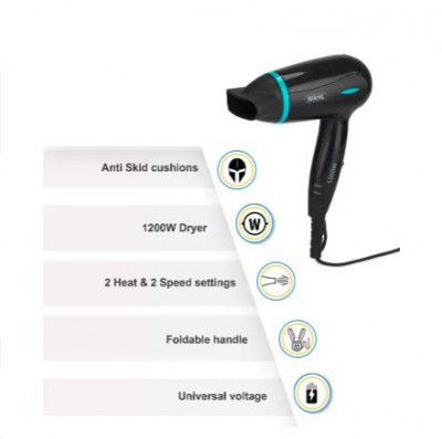 Wahl WCHD4-1124 Travel Dry Hair Dryer -1200W