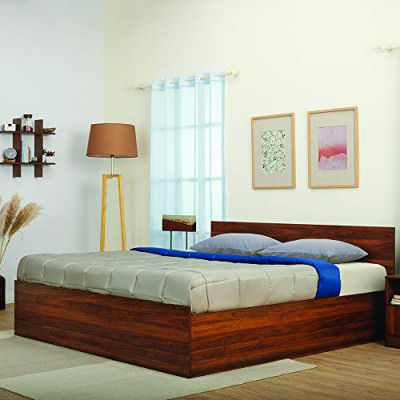 Wakefit Bed | Queen (78 X 60) Engineered Wood Bed with Storage, 1 Year Warranty | - Taurus - Columbian Walnut