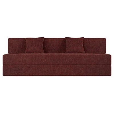 Wakefit Flipper 3 Seater Sofa Cum Bed Fabric Omega Rose