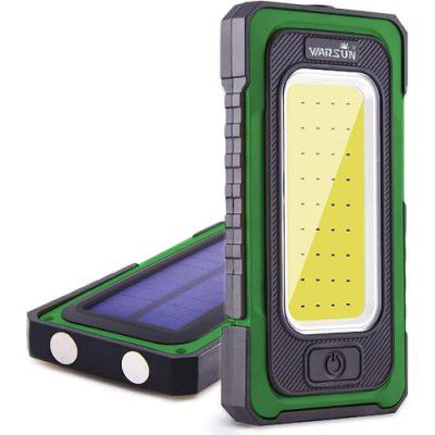 WARSUN Work Lamp Y40 LED Lamp Auto Repair Maintenance Lamp Strong Light Solar Charging Strong Magnetic Outdoor Flashlight (Green)