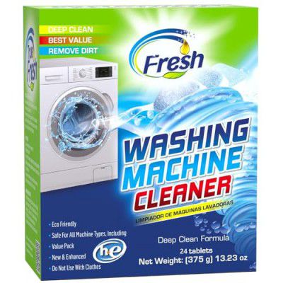 Washing Machine Cleaner Tablets 24 Pack, Descaling Powder Tablets - Deep Cleaning Tablets For Front Loader & Top Load Washer, Clean Inside Drum And Laundry Tub Seal - 1 Year Supply