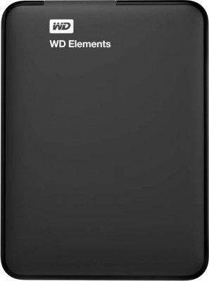 WD Elements 2 TB Wired External Hard Disk Drive (HDD)  (Black)