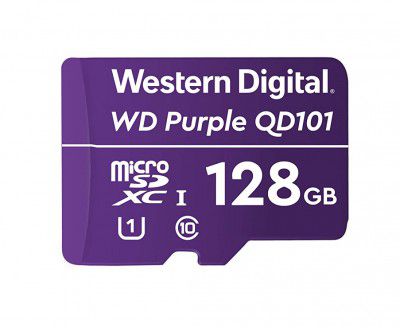 Western Digital WD Purple 128GB Surveillance and Security Camera Memory Card for CCTV & WiFi Cameras (WDD0128G1P0C)