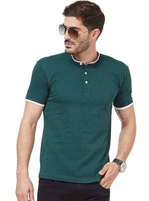 Wear Your Opinion Mens Mandarin Style Collar Neck T-Shirts