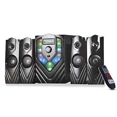 WEBOOT 18" Inch Multimedia Speaker System/Home Theatre 14000W P.M.P.O with Extreme Bass, USB, FM, Bluetooth, Remote Control (90 Watt, 4.1 Channel)