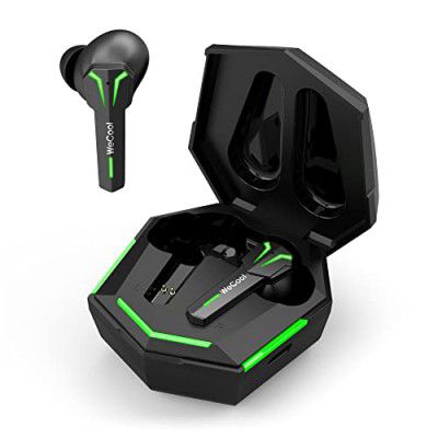 Wecool Freesolo X3 Upgraded Earbuds with 40 Hours Playtime,Punchy Bass Dynamic Drivers,Low Latency Gaming Earbuds,Handsfree Calling Experience,Ipx5,Dual Mode,Bluetooth V5.1 TWS (Black),in-Ear