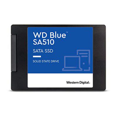 Western Digital WD Blue SA510 SATA 1TB, Up to 560MB/s, 2.5 Inch/7 mm, 5Y Warranty, Internal Solid State Drive (SSD) (WDS100T3B0A)