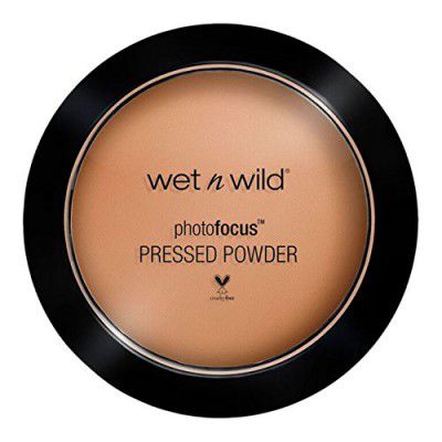 Wet n Wild Photo Focus Pressed Powder for Flawless, Lightweight, Long-lasting Coverage - Tan Beige Shade, All Skin Types, 7.5g