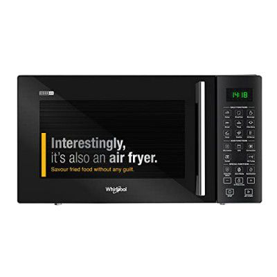 Whirlpool 29 Litres Convection Microwave Oven With 300 Plus Auto Cook Menus (Magicook Pro 31CES-E, Black, Air Fryer)