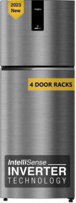 Whirlpool 325 L Frost Free Double Door 3 Star Refrigerator (Omega Steel, IF INV ELT DF375 Omega Steel(3S)-TL)