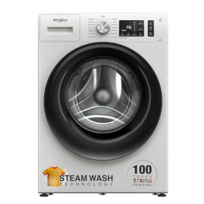 Whirlpool 7 Kg Steam Technology Inverter Front Load Washing Machine (XS7010BWW52E)