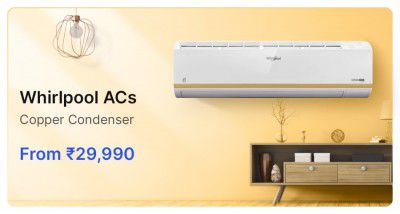 Whirlpool ACs from ₹29990 in Flipkart Big Billion Days Sale.