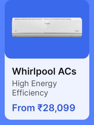 Whirlpool ACs from Rs.28099 in Flipkart Big Billion Days Sale.