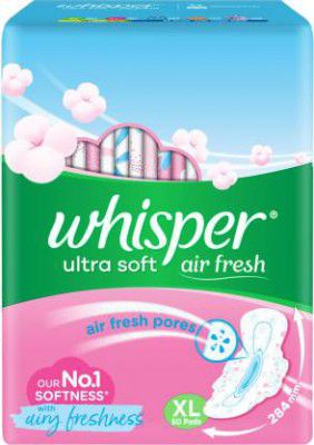 Whisper Ultra Softs Air Fresh XL Sanitary Pad (Pack of 50)