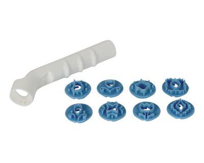 Whisq Fondant Set 9 PCS Set -1 X Handle, 8 X Cutters