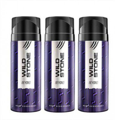 Wild Stone Beyond Deodorant Spray  -  For Men  (450 ml, Pack of 3)