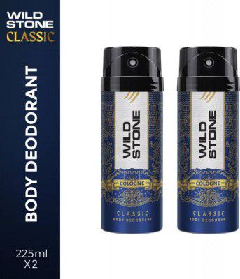 Wild Stone Classic Cologne Pack of 2 Deodorant Spray - For Men  (450 ml, Pack of 2)