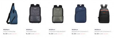 WildHorn Backpacks Upto 83% Off 